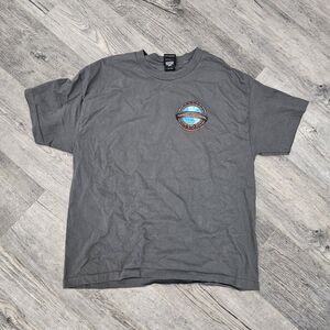 Harley Davidson Motorcycle T Shirt Men's Size XL Gray World Oklahoma City OKC
